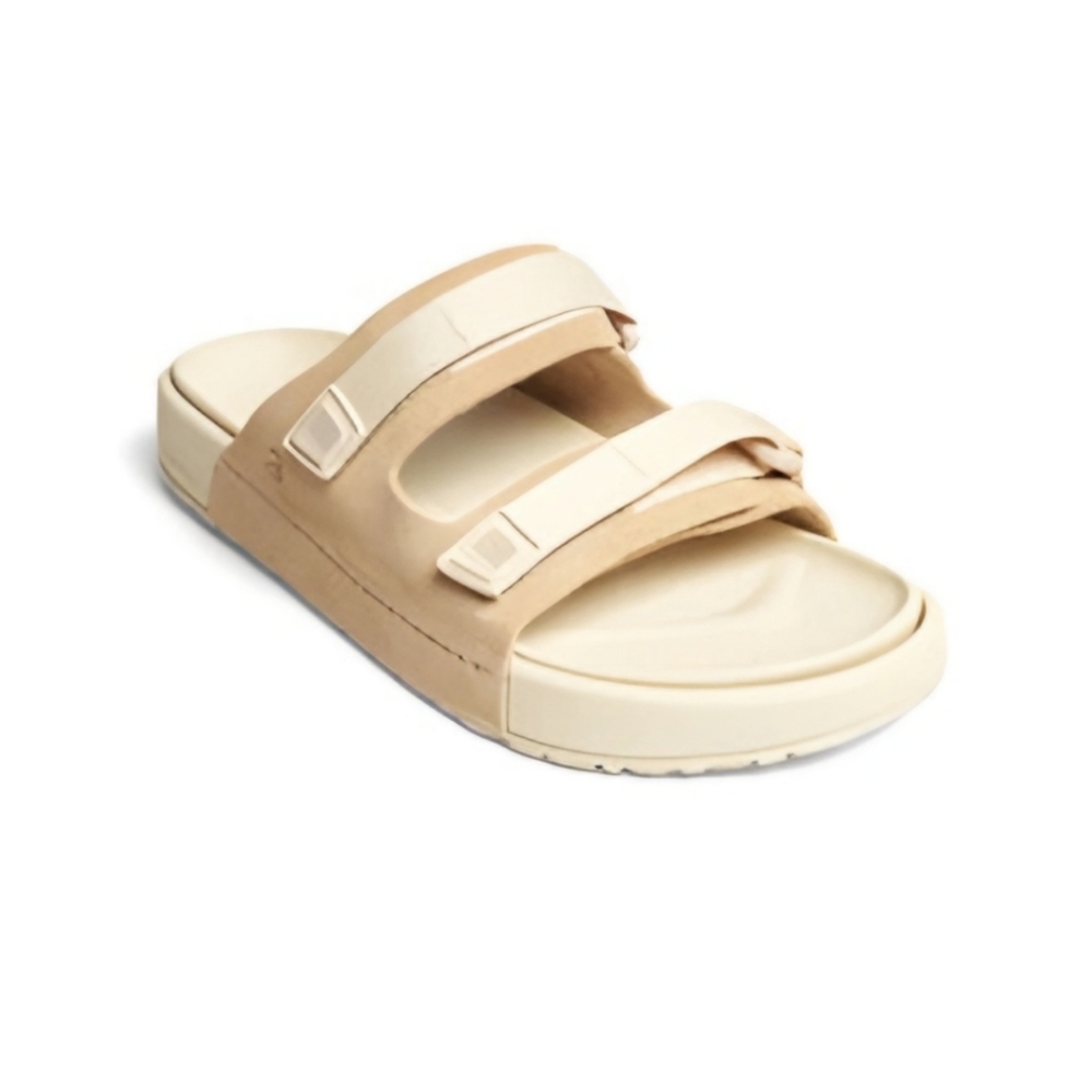 Anodyne Tan Adjustable Two Strap Sandal - Picture 3 of 13